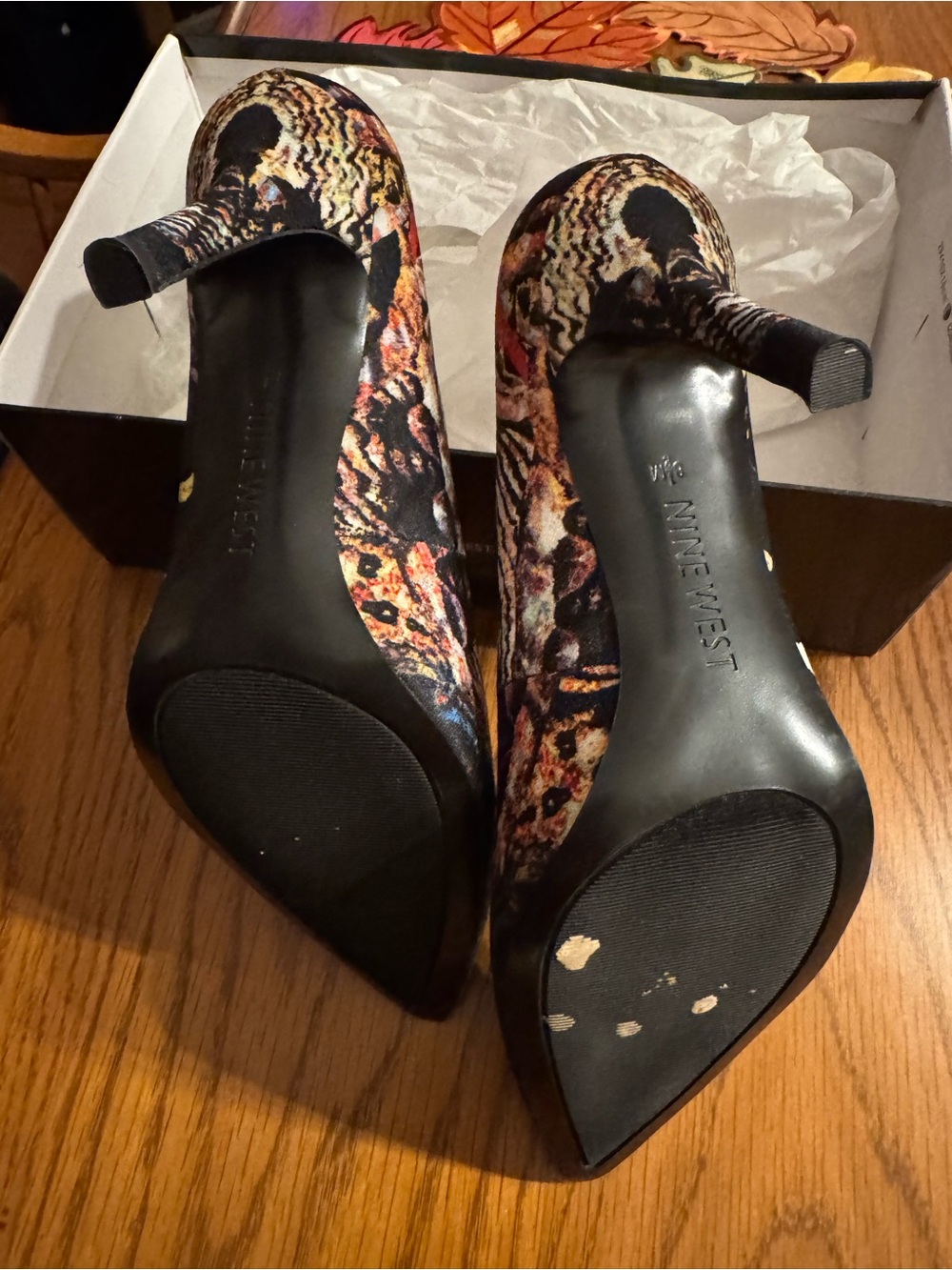 Nine West Multicolored Patterned Pointed-Toe Heels - Picture 4 of 7
